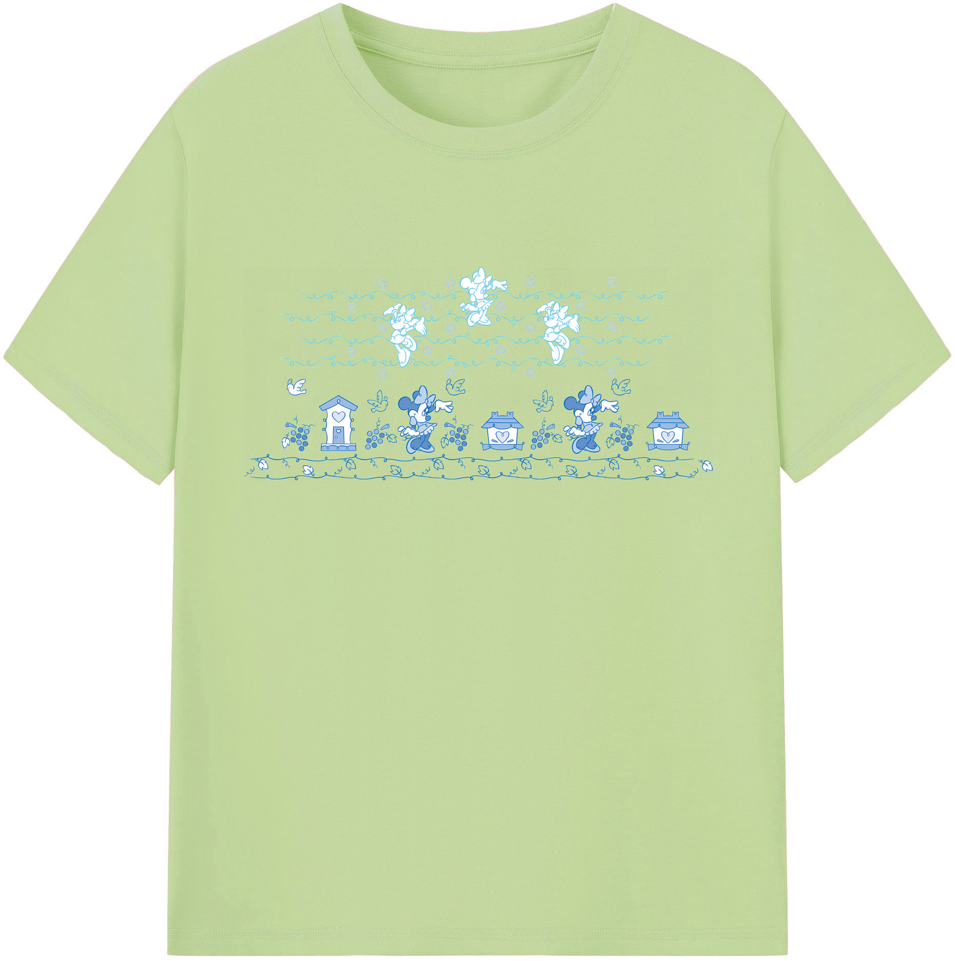 （画像用） ミッキーマウス Mickey Mouse 綿100％半袖Tシャツ（フロントプリント）